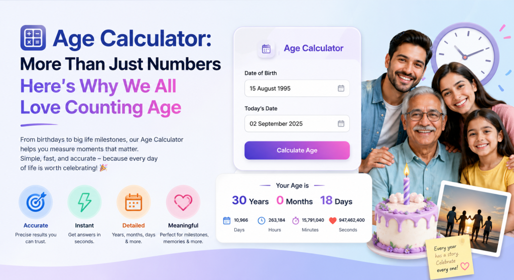 Age Calculator More Than Just Numbers Here's Why We All Love Counting Age